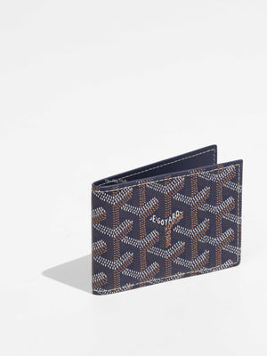 Goyard Navy Canvas Insert Victoire Card Wallet-1