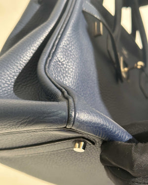 Hermes Navy Blue Togo Birkin 35 PHW