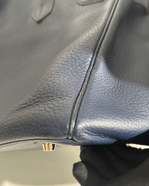 Hermes Navy Blue Togo Birkin 35 PHW