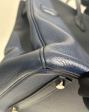 Hermes Navy Blue Togo Birkin 35 PHW
