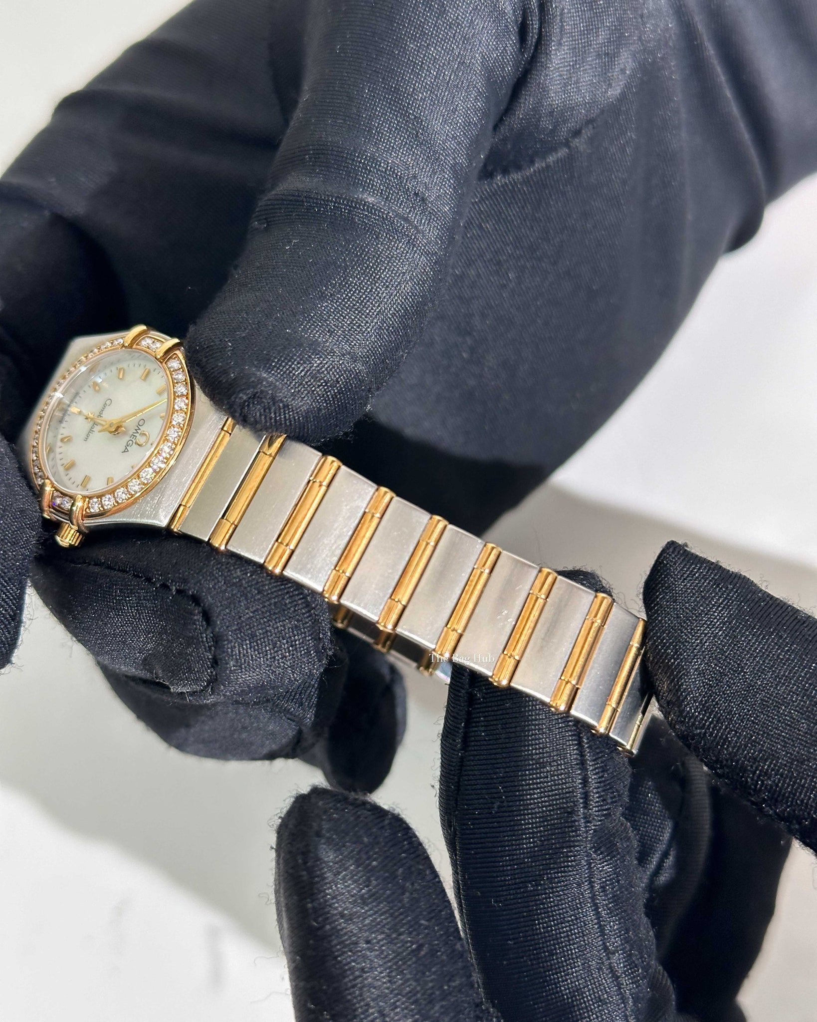 Omega Constellation 95 Yellow Gold/Steel with Diamonds 22.5 mm 12677000