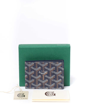Goyard Navy Canvas Insert Victoire Card Wallet-12