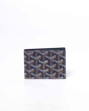 Goyard Navy Canvas Insert Victoire Card Wallet-2