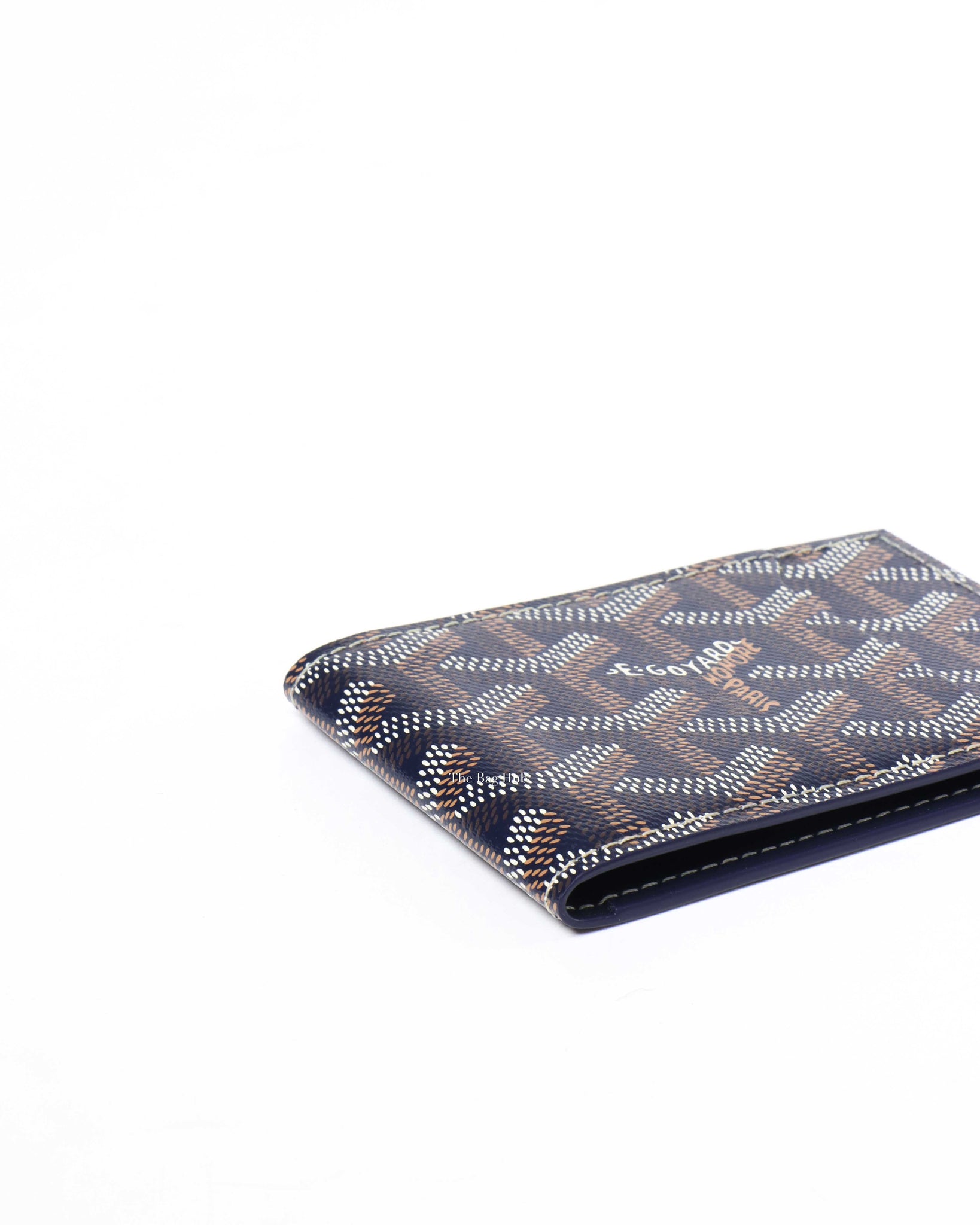 Goyard Navy Canvas Insert Victoire Card Wallet-7