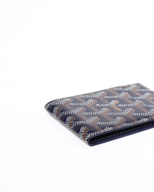 Goyard Navy Canvas Insert Victoire Card Wallet-7