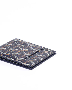Goyard Navy Canvas Insert Victoire Card Wallet-8
