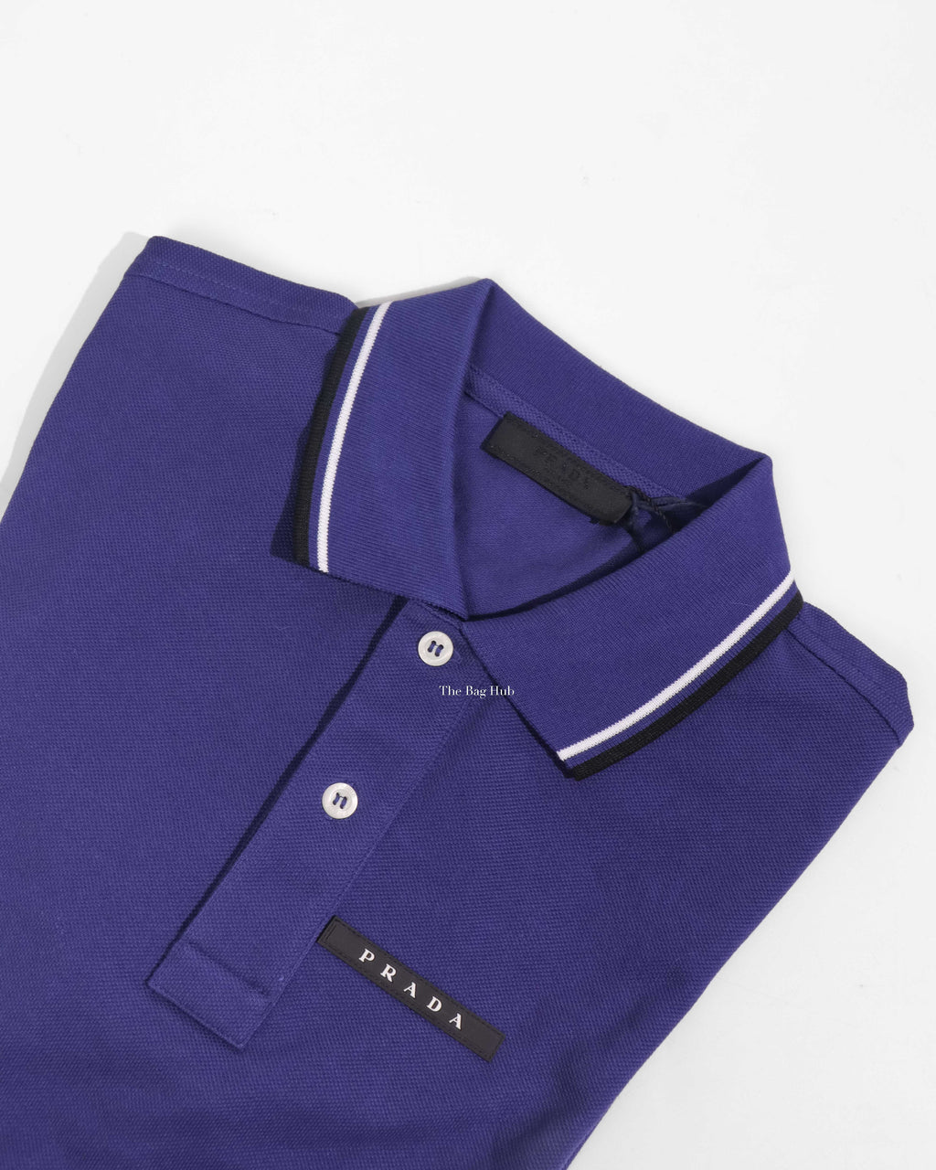 Prada Baltico Piquet Polo Shirt SJN256 Small