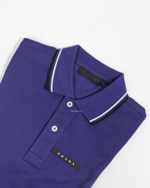 Prada Baltico Piquet Polo Shirt SJN256 Small