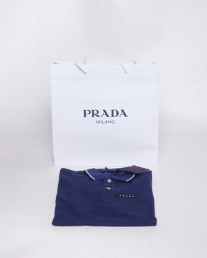 Prada Baltico Piquet Polo Shirt SJN256 Small