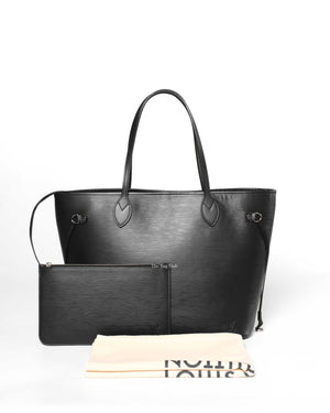 Louis Vuitton Black Epi Leather Neverfull MM