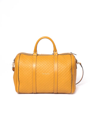 Gucci Mustard Microguccissima Leather Medium Joy Boston Bag-3