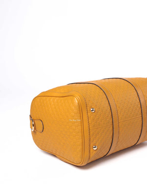 Gucci Mustard Microguccissima Leather Medium Joy Boston Bag-7