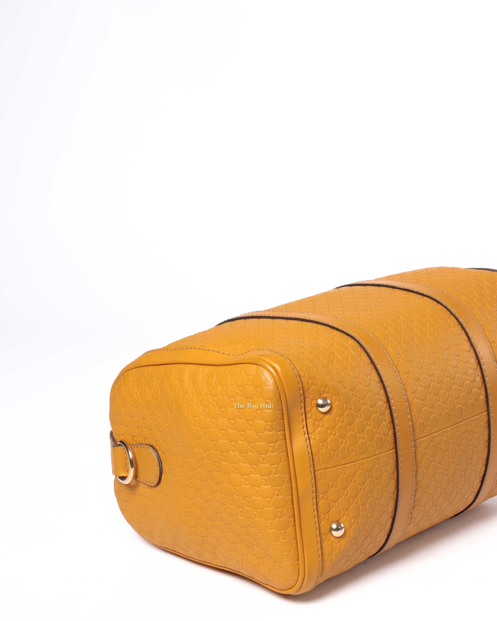 Gucci Mustard Microguccissima Leather Medium Joy Boston Bag-9