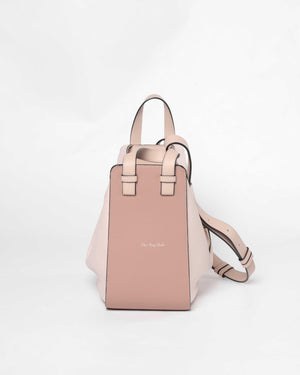 Loewe Pink Tricolor Leather Small Hammock Shoulder Bag-2