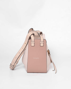 Loewe Pink Tricolor Leather Small Hammock Shoulder Bag-3