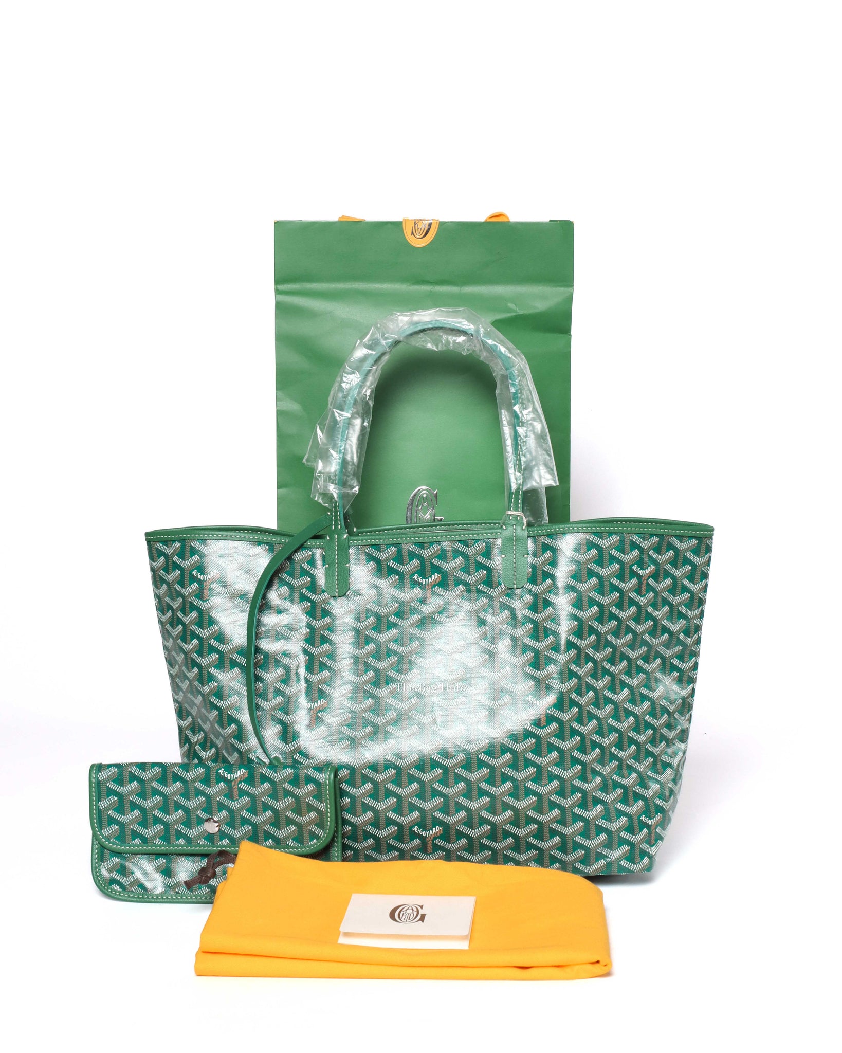 Goyard Green St. Louis PM Tote Bag