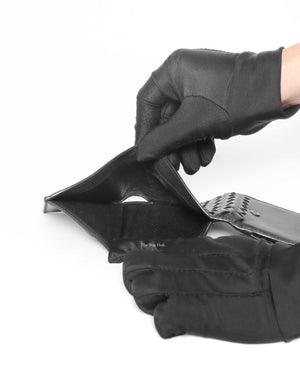 Bottega Veneta Black Leather Tri-fold Wallet-11