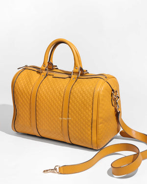 Gucci Mustard Microguccissima Leather Medium Joy Boston Bag-1