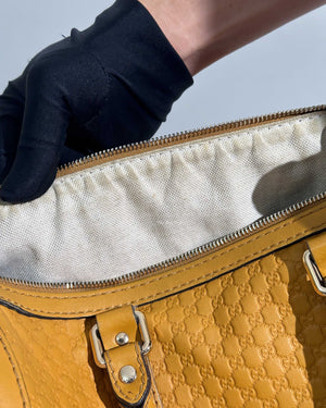 Gucci Mustard Microguccissima Leather Medium Joy Boston Bag-15