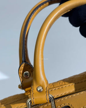 Gucci Mustard Microguccissima Leather Medium Joy Boston Bag-20