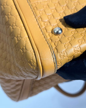 Gucci Mustard Microguccissima Leather Medium Joy Boston Bag-21