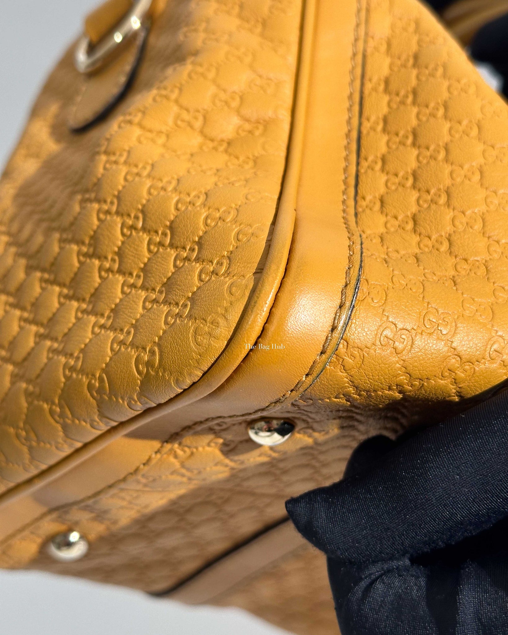 Gucci Mustard Microguccissima Leather Medium Joy Boston Bag-24