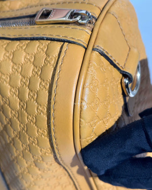 Gucci Mustard Microguccissima Leather Medium Joy Boston Bag-25