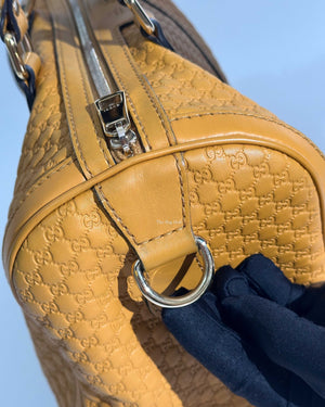 Gucci Mustard Microguccissima Leather Medium Joy Boston Bag-26