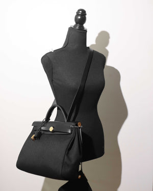 Hermes Black Herbag Zip 31-12