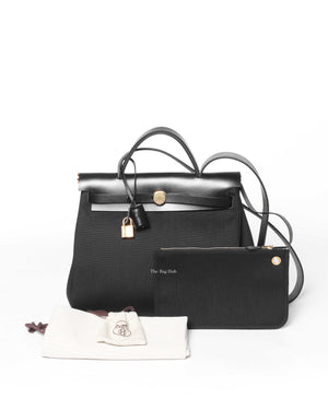 Hermes Black Herbag Zip 31-13