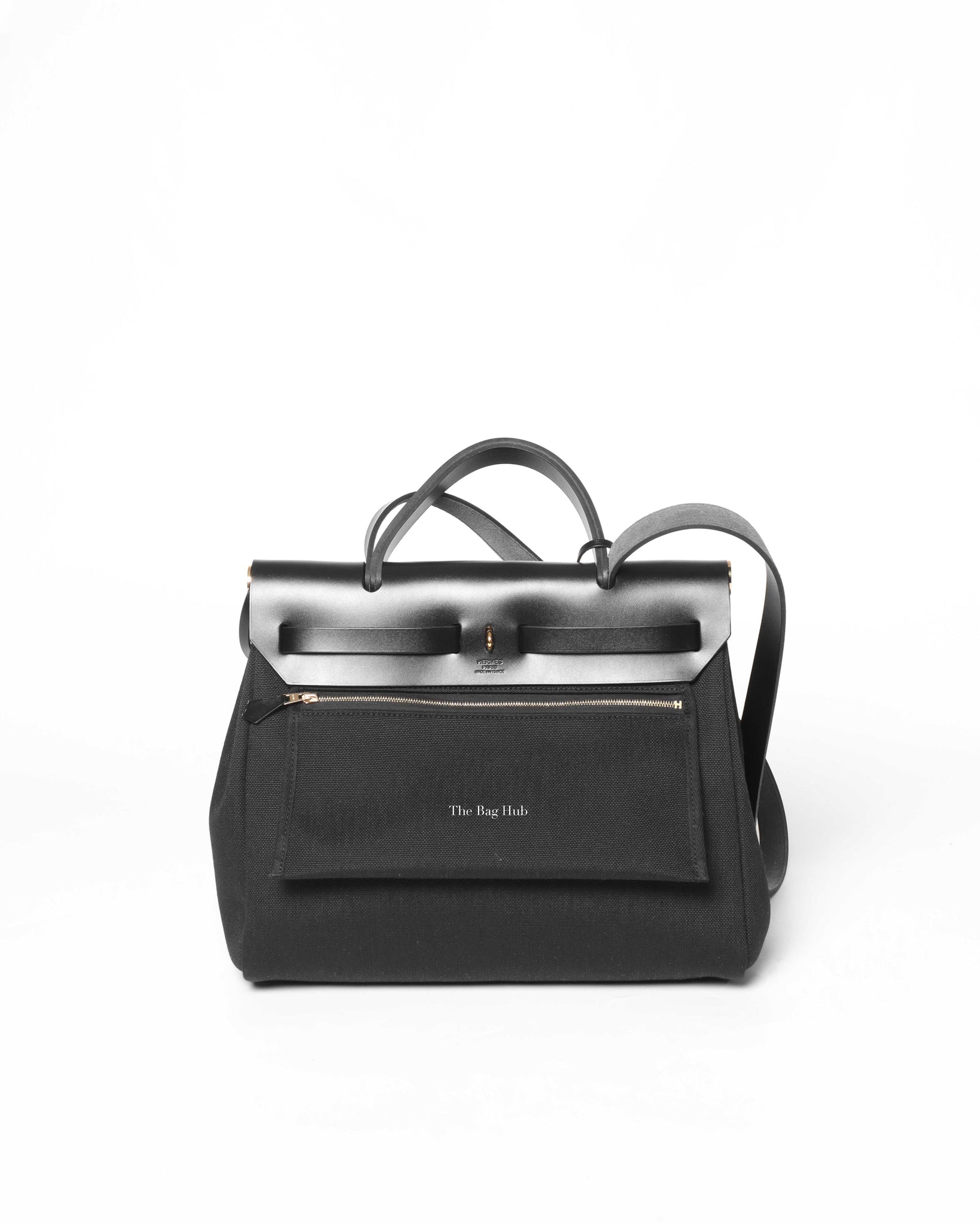 Hermes Black Herbag Zip 31-3
