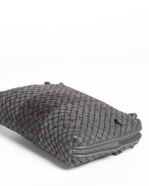 Bottega Veneta Grey Quilted Stitched Leather Nodini Crossbody Bag-10