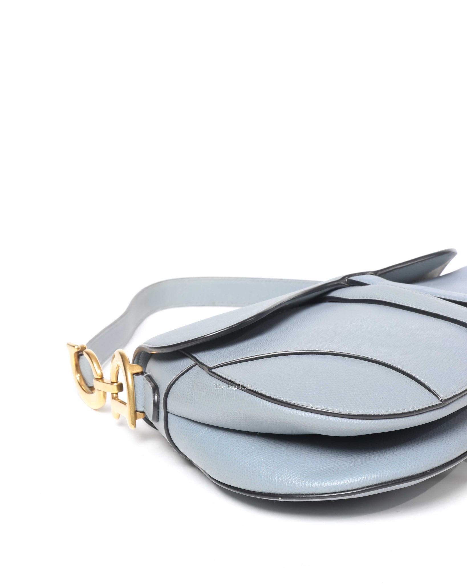 Dior Cloud Blue Leather Saddle Medium Shoulder Bag-7