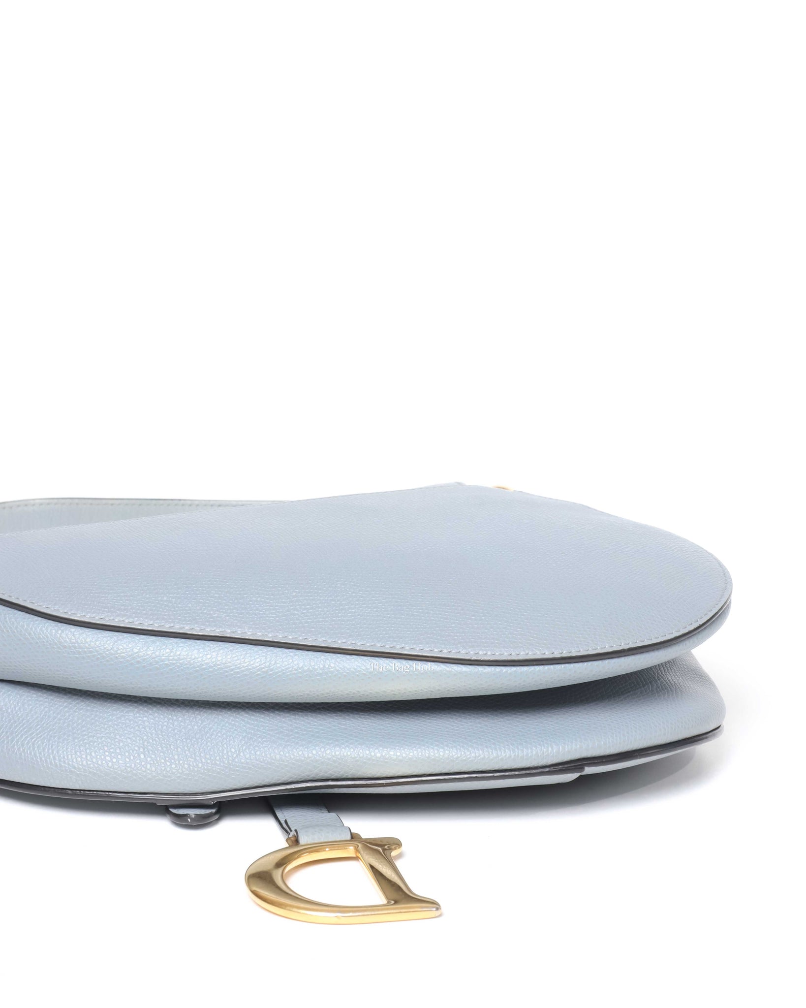 Dior Cloud Blue Leather Saddle Medium Shoulder Bag-8