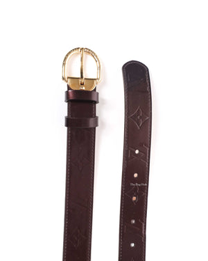 Louis Vuitton Amarante Monogram Vernis Belt 90 x 36-6
