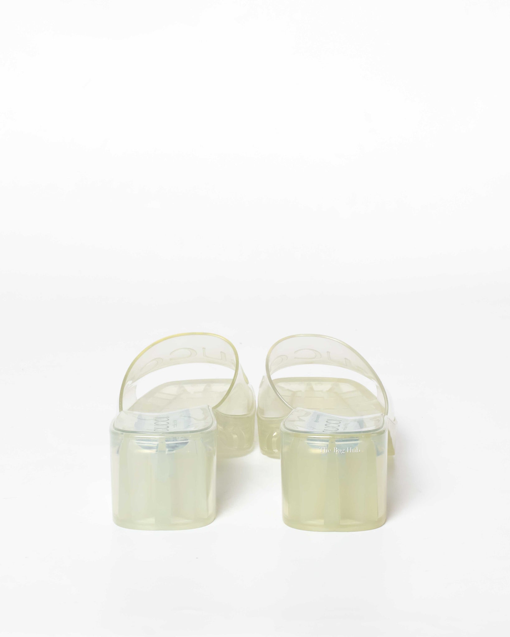 Gucci Transparent Rubber Sandals Size 39-6