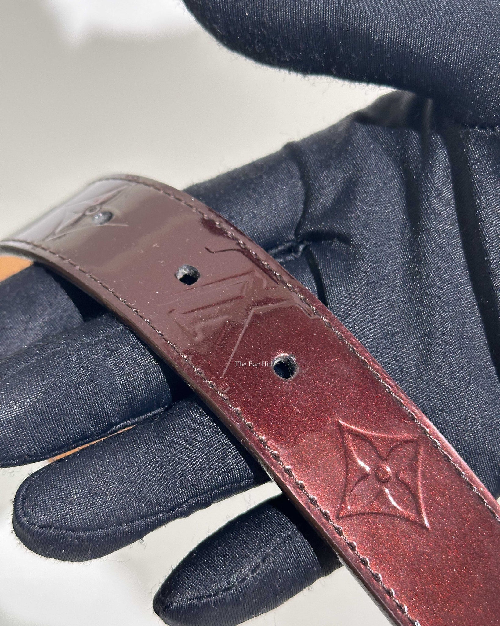 Louis Vuitton Amarante Monogram Vernis Belt 90 x 36-11