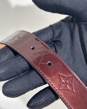Louis Vuitton Amarante Monogram Vernis Belt 90 x 36-11