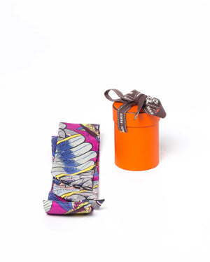 Hermes Violet Multicolor Silk Tree of Song Twilly-6