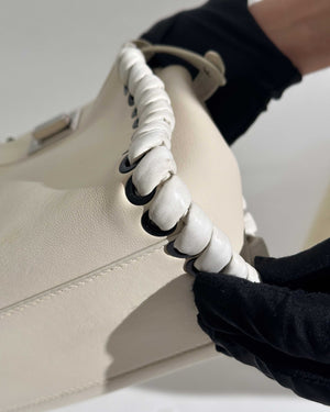 Fendi Off White Mini Peekaboo Whipstitch Crossbody Bag