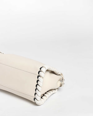 Fendi Off White Mini Peekaboo Whipstitch Crossbody Bag-10