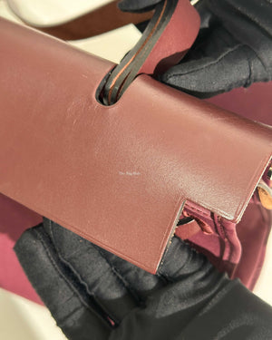 Hermes Bordeaux Herbag Zip 31-15