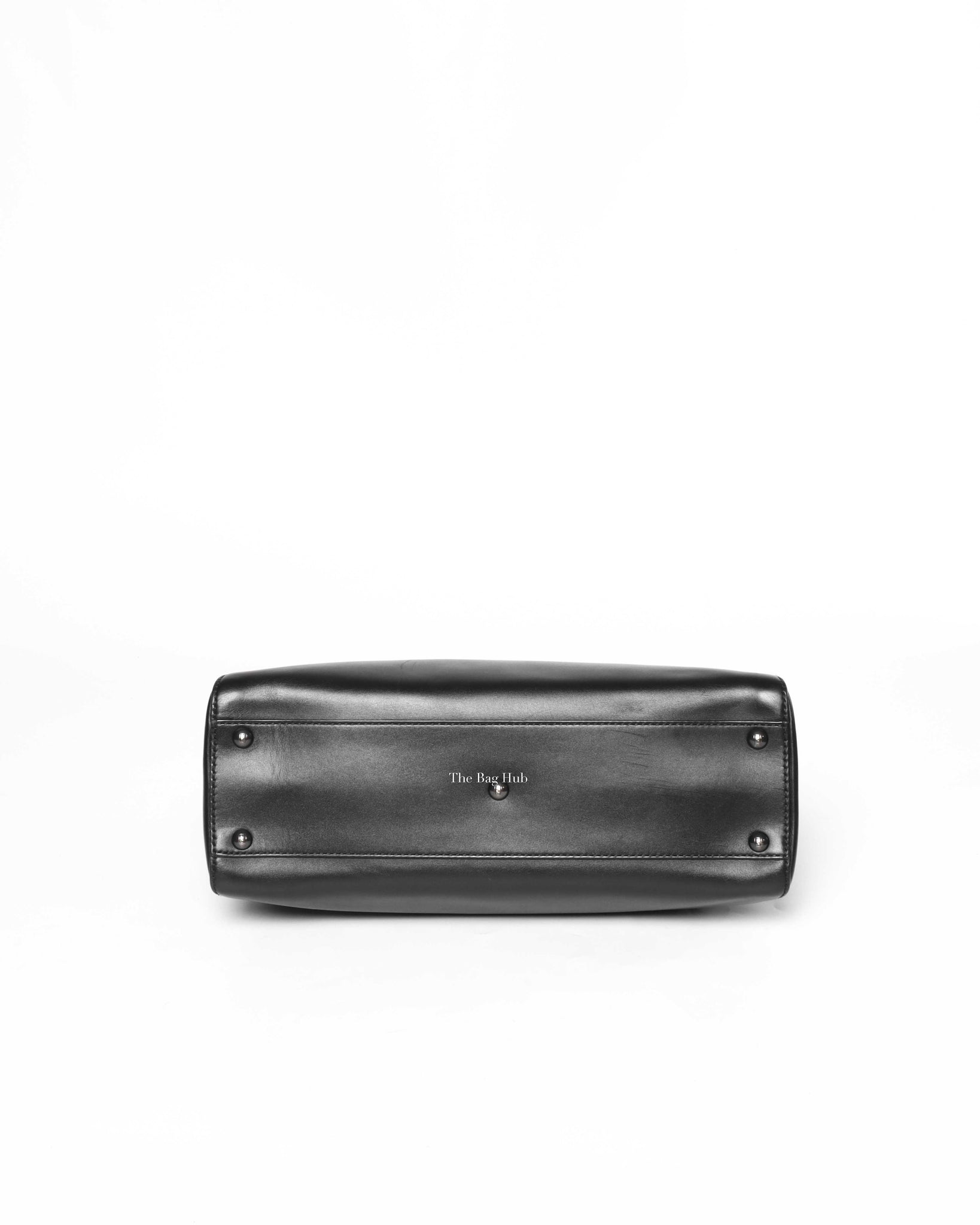 Fendi Black Leather Medium Peekaboo Bag-6