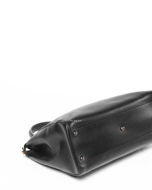 Fendi Black Leather Medium Peekaboo Bag-9