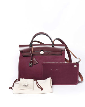 Hermes Bordeaux Herbag Zip 31-13