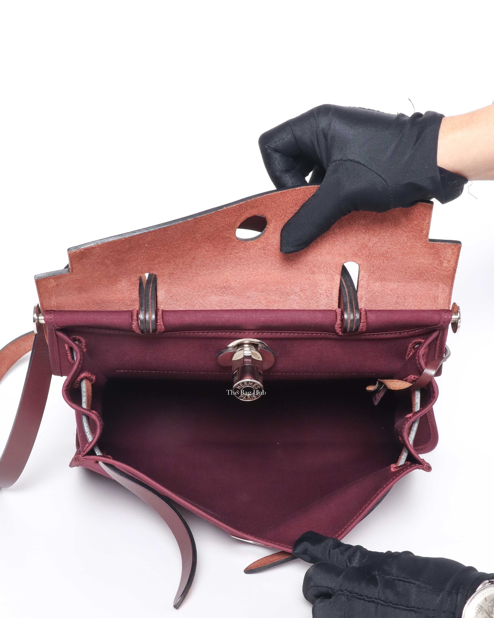Hermes Bordeaux Herbag Zip 31-11