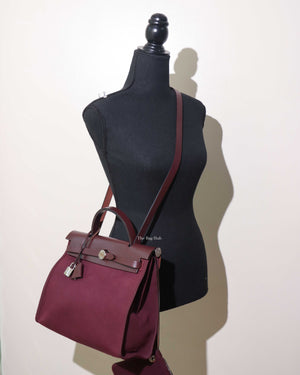 Hermes Bordeaux Herbag Zip 31-12