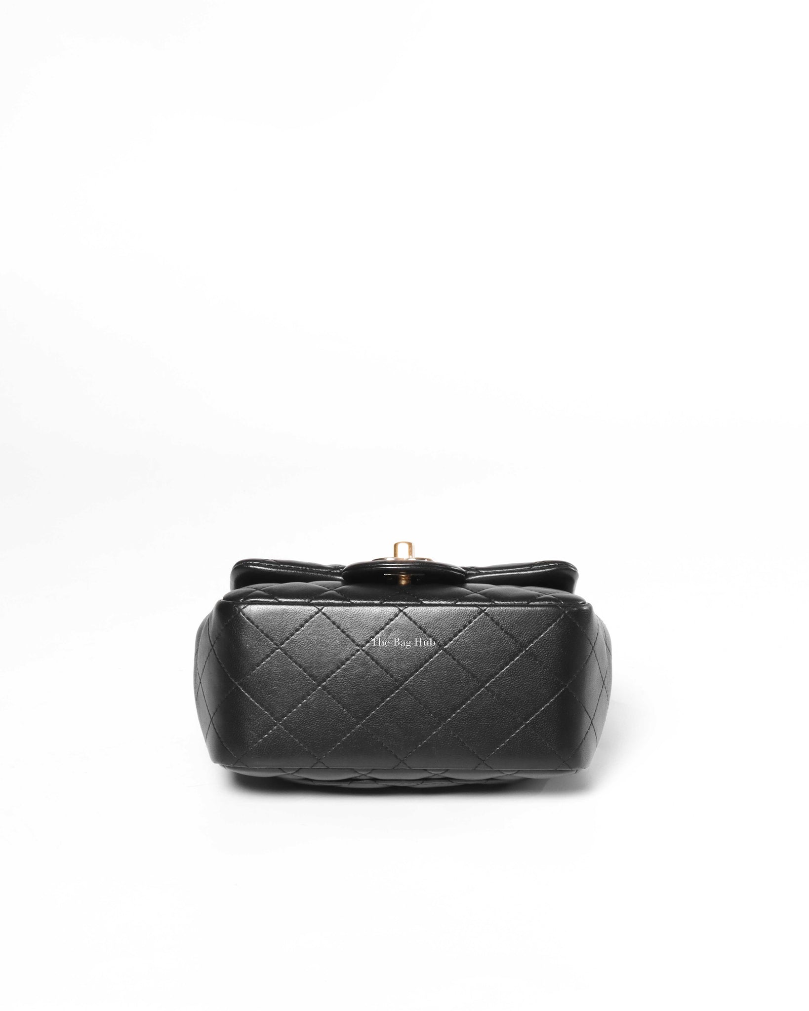 Chanel Black Lambskin Classic Mini Square Flap GHW-7