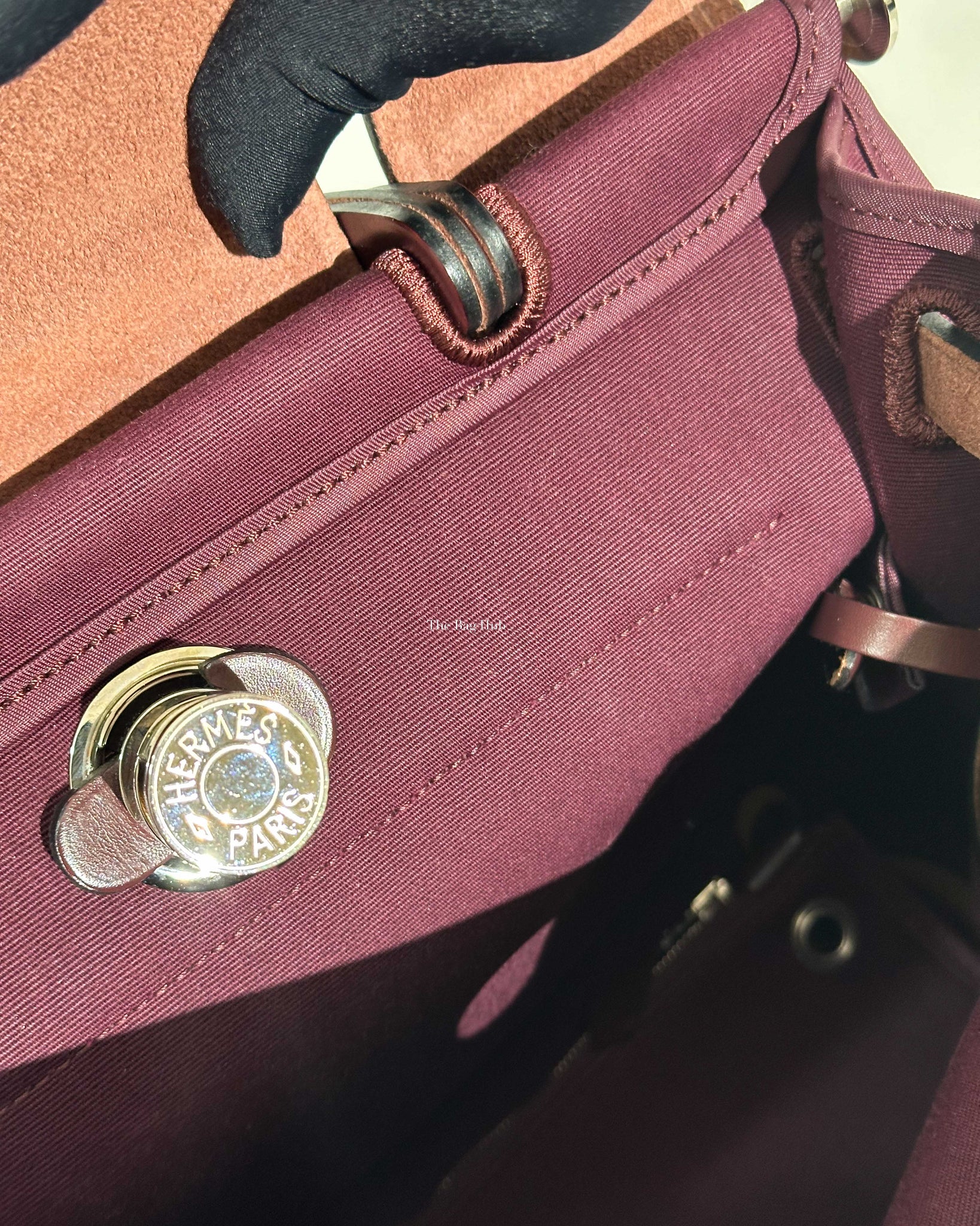 Hermes Bordeaux Herbag Zip 31-29