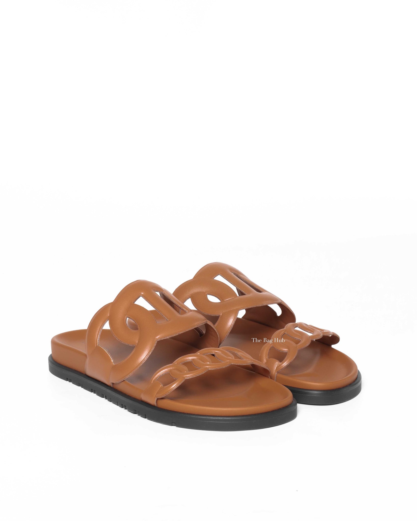 Hermes Naturel Leather Extra Sandals Size 39.5-2